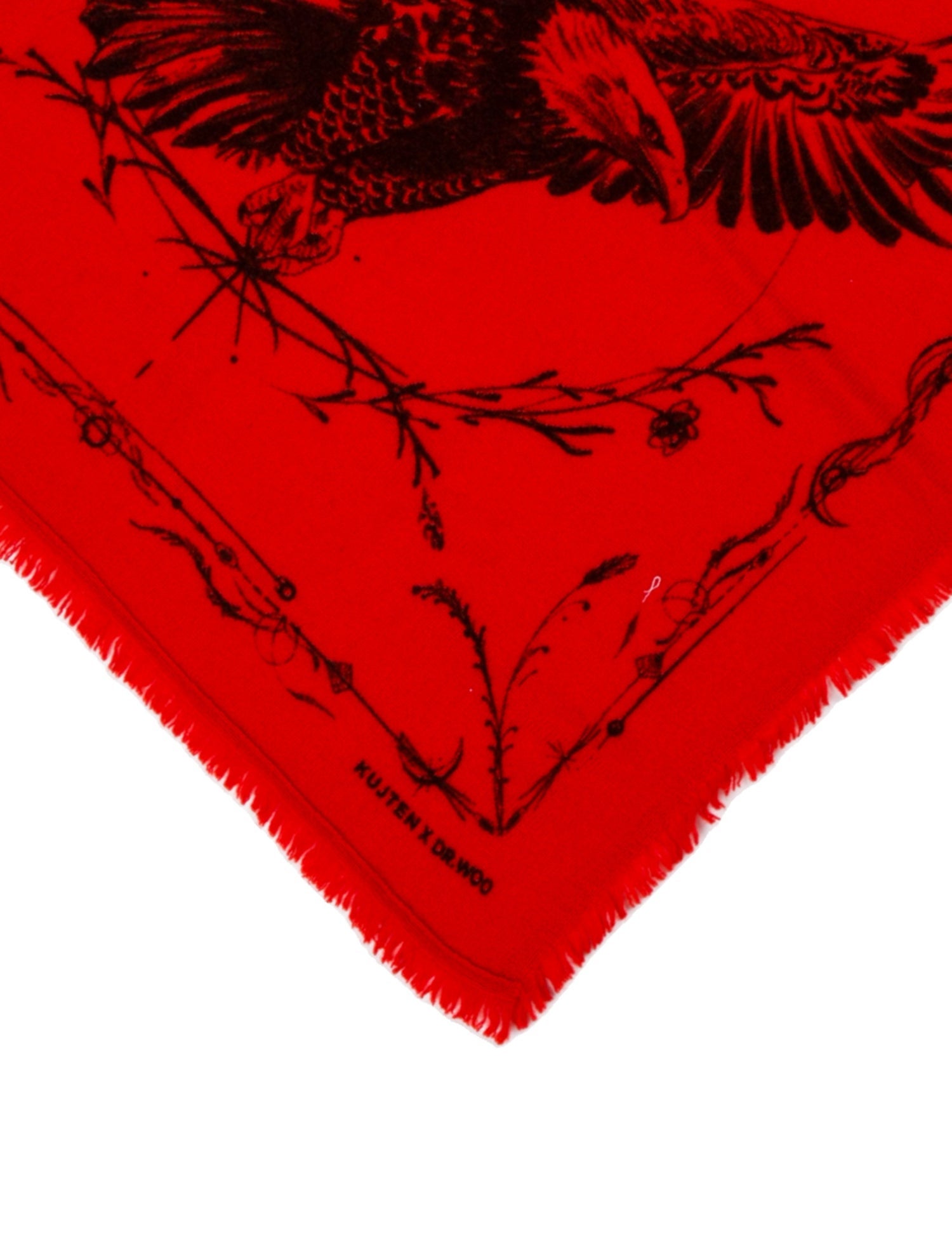 Kujten x Dr Woo Silk Printed Shawl