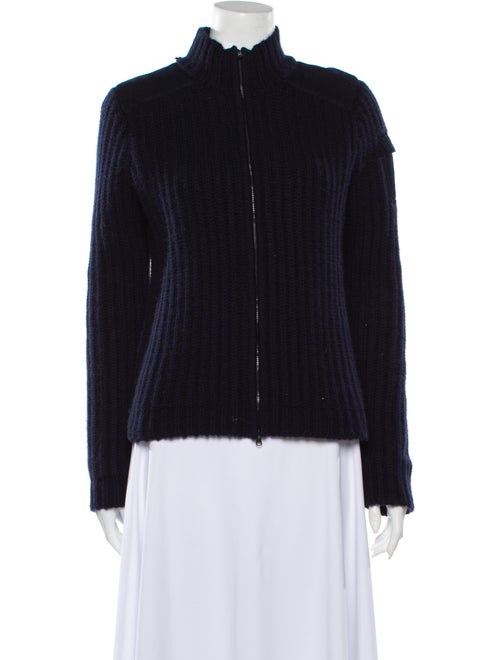 Kule Cashmere Mock Neck Sweater Blue