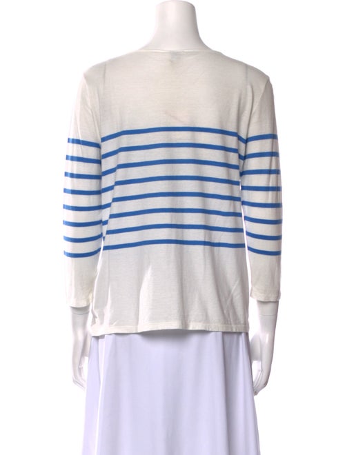 Kule Striped Bateau Neckline Blouse