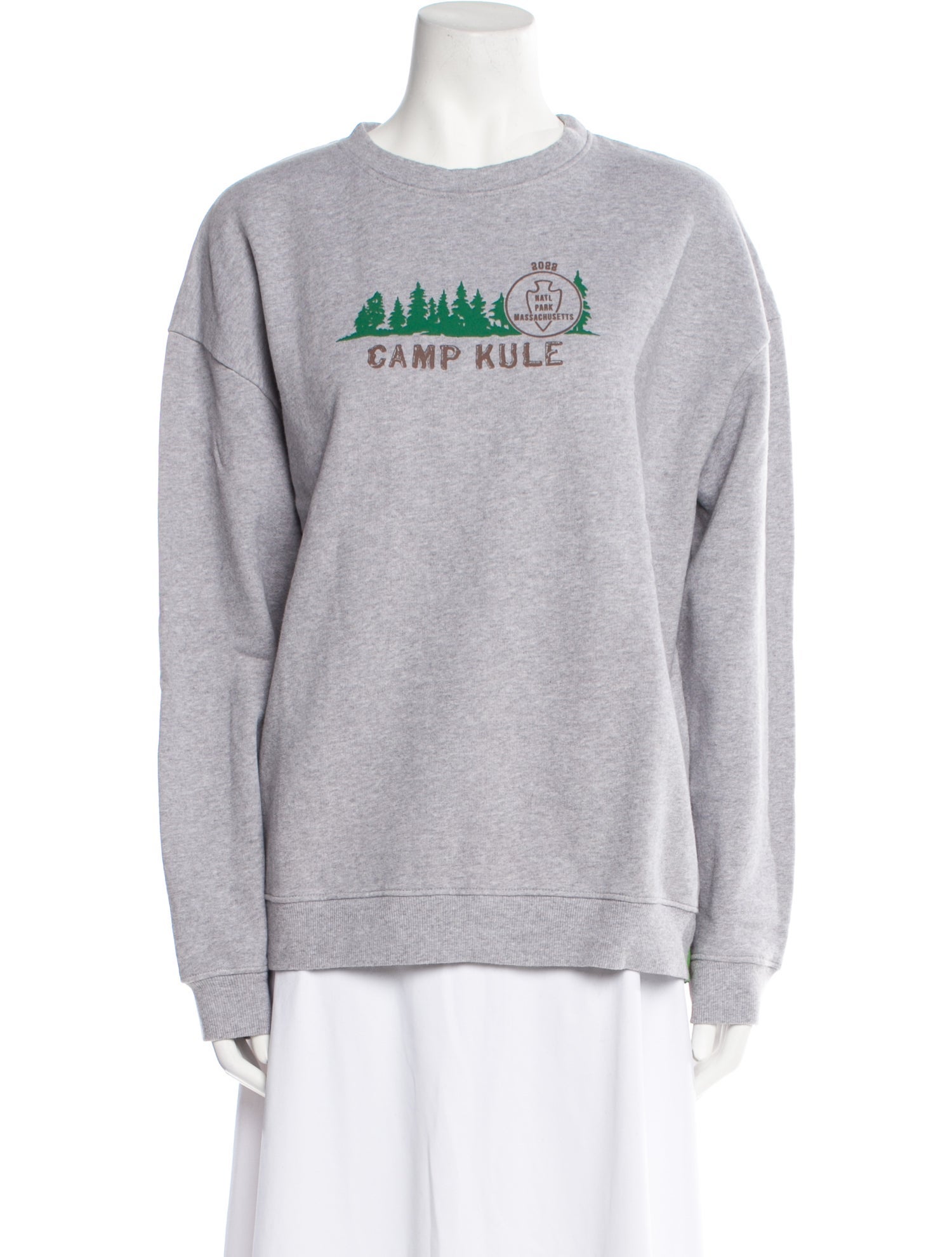Kule Graphic Print Crew Neck Polo