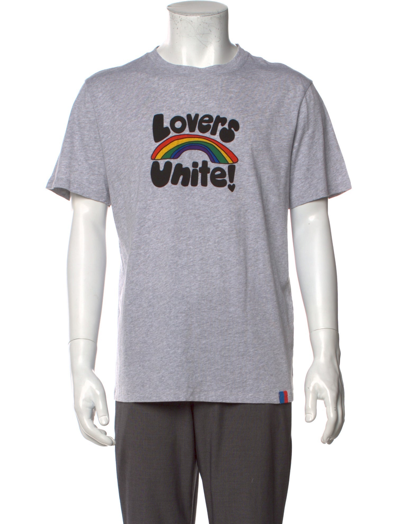 【送料関税込】Loewe Brooks Pines T-Shirt Loewe Men's Brooks Pines T-Shirt in Grey Melange Loewe