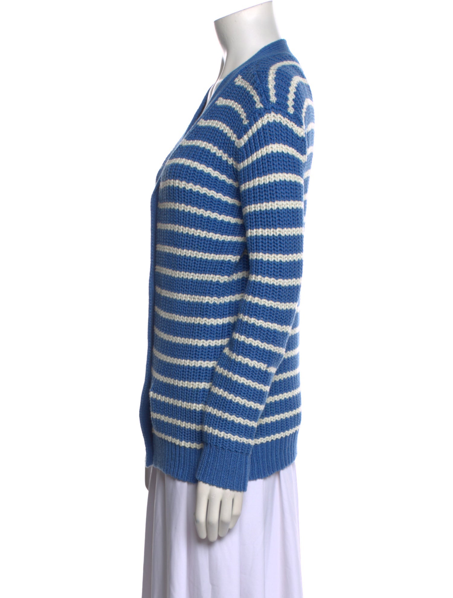 Kule Striped V-Neck Sweater