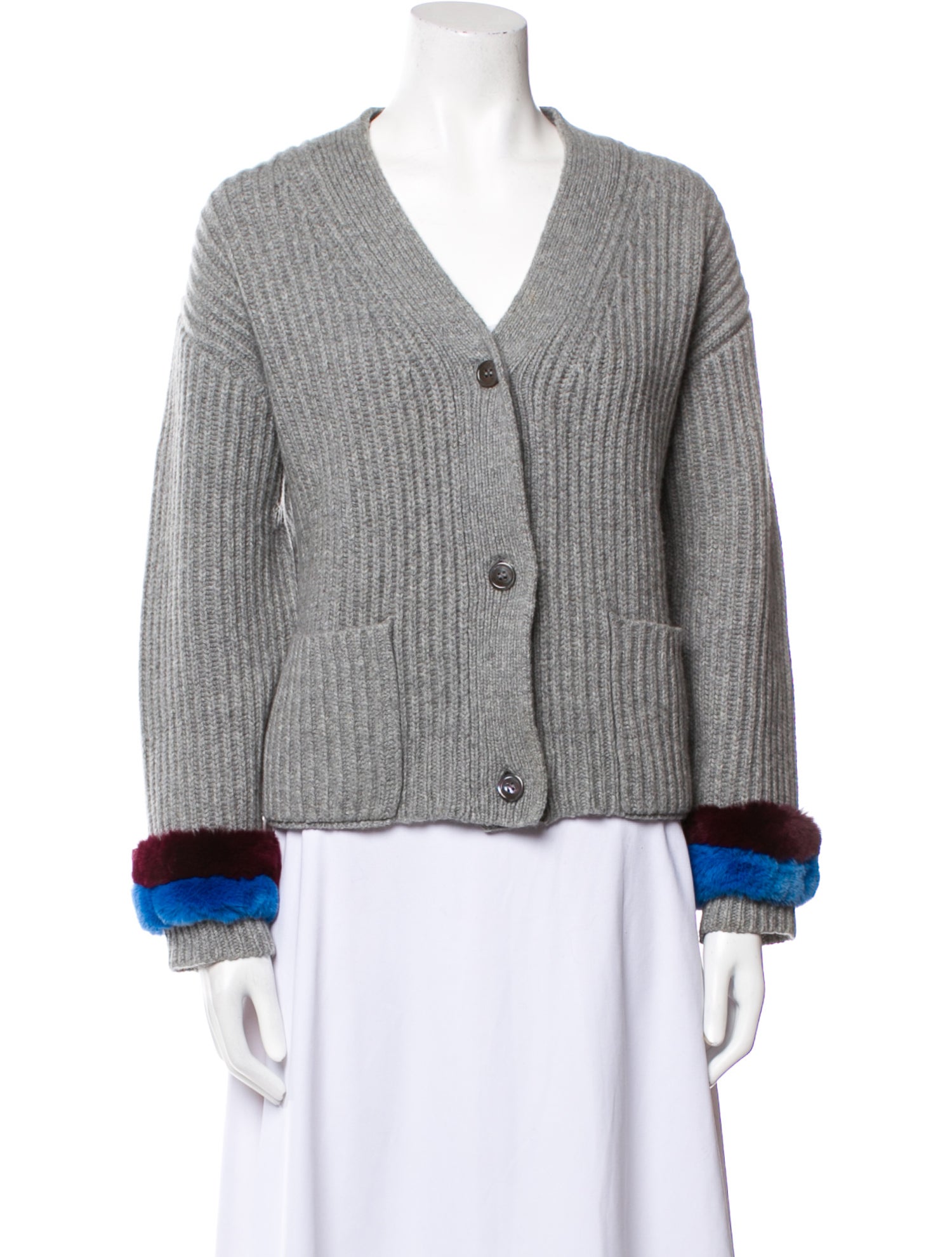 Kule Cashmere Colorblock Pattern Sweater