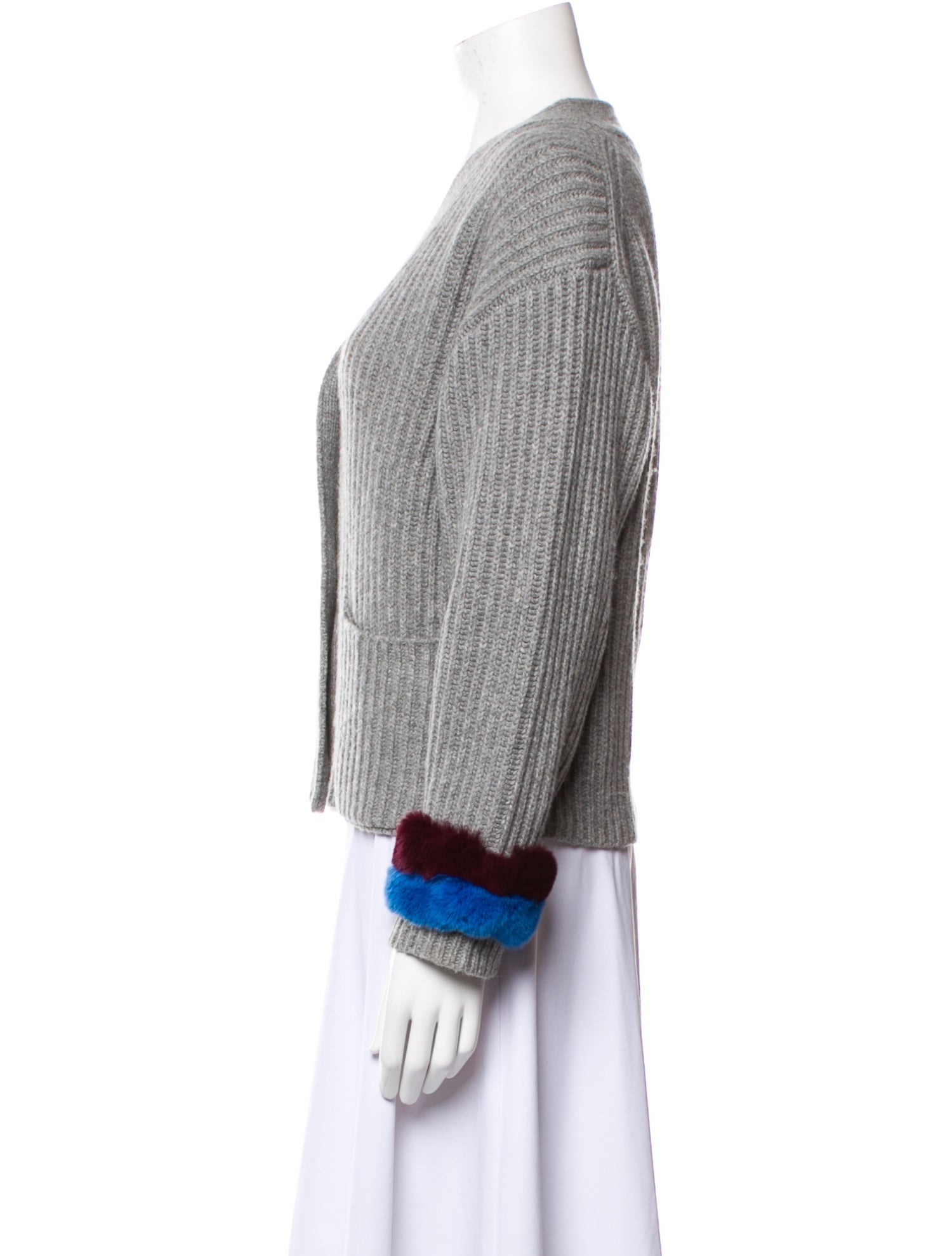 Kule Cashmere Colorblock Pattern Sweater