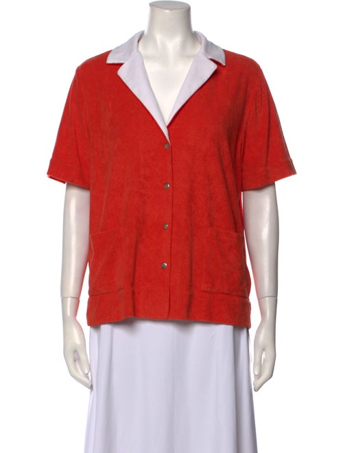 Kule Short Sleeve Button-Up Top