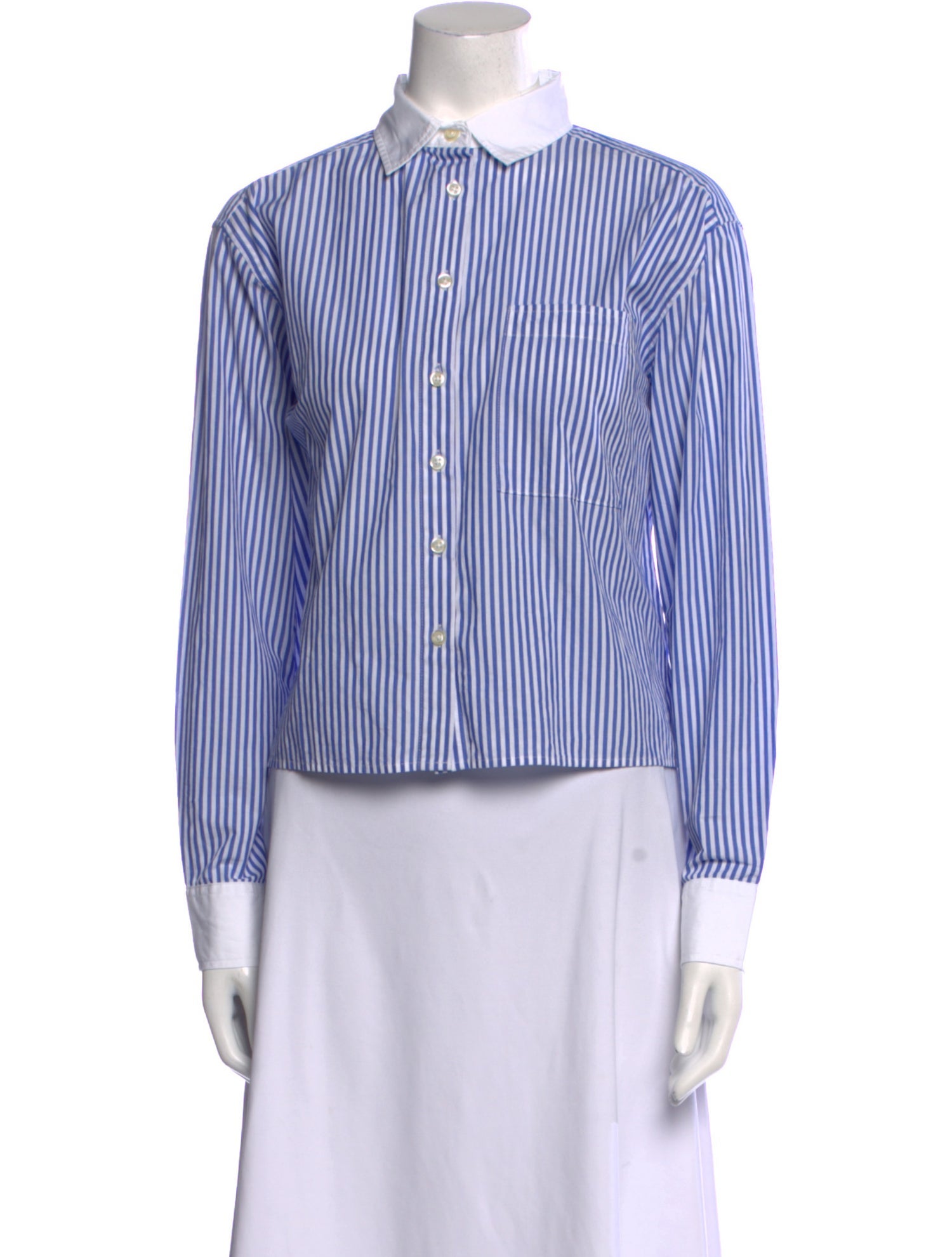 Kule Striped Long Sleeve Button-Up Top
