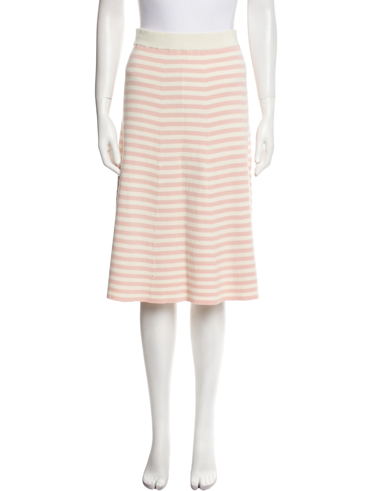 Kule Striped Knee-Length Skirt