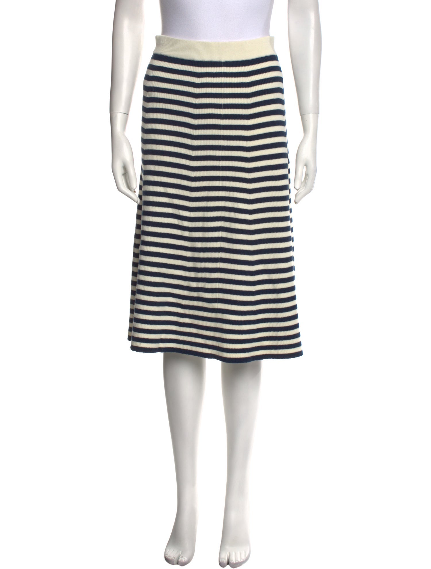 Kule Striped Knee-Length Skirt