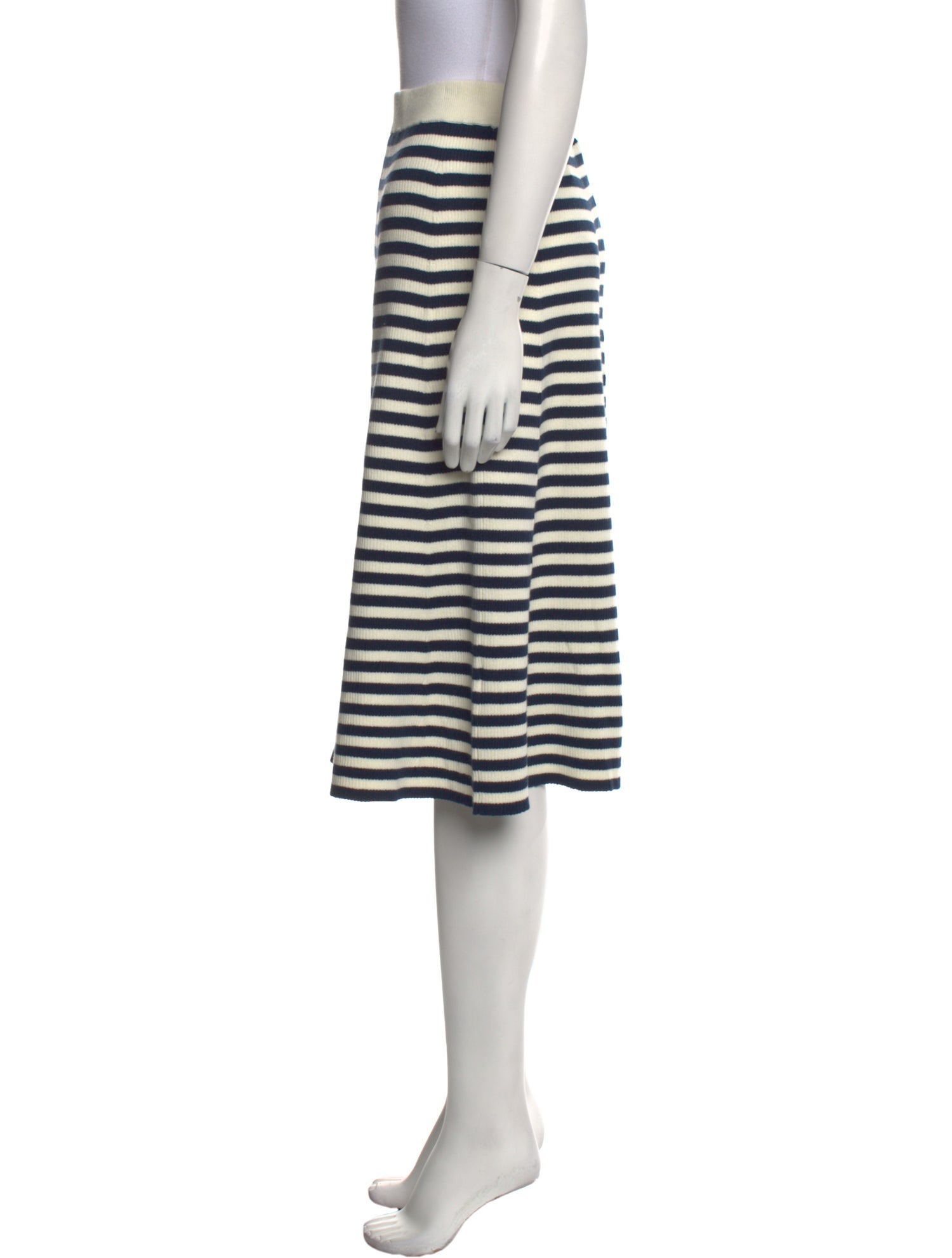 Kule Striped Knee-Length Skirt
