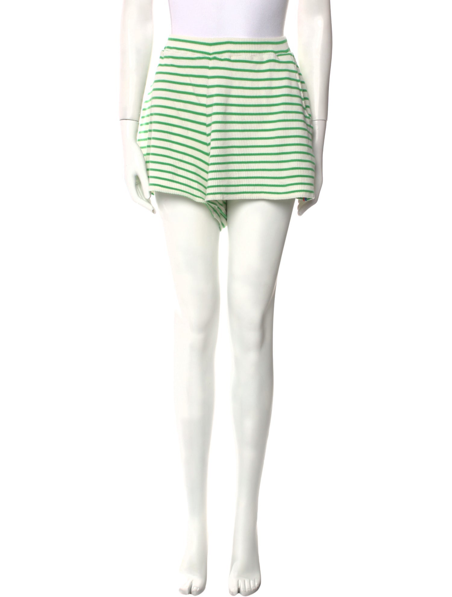 Kule Striped Mini Shorts