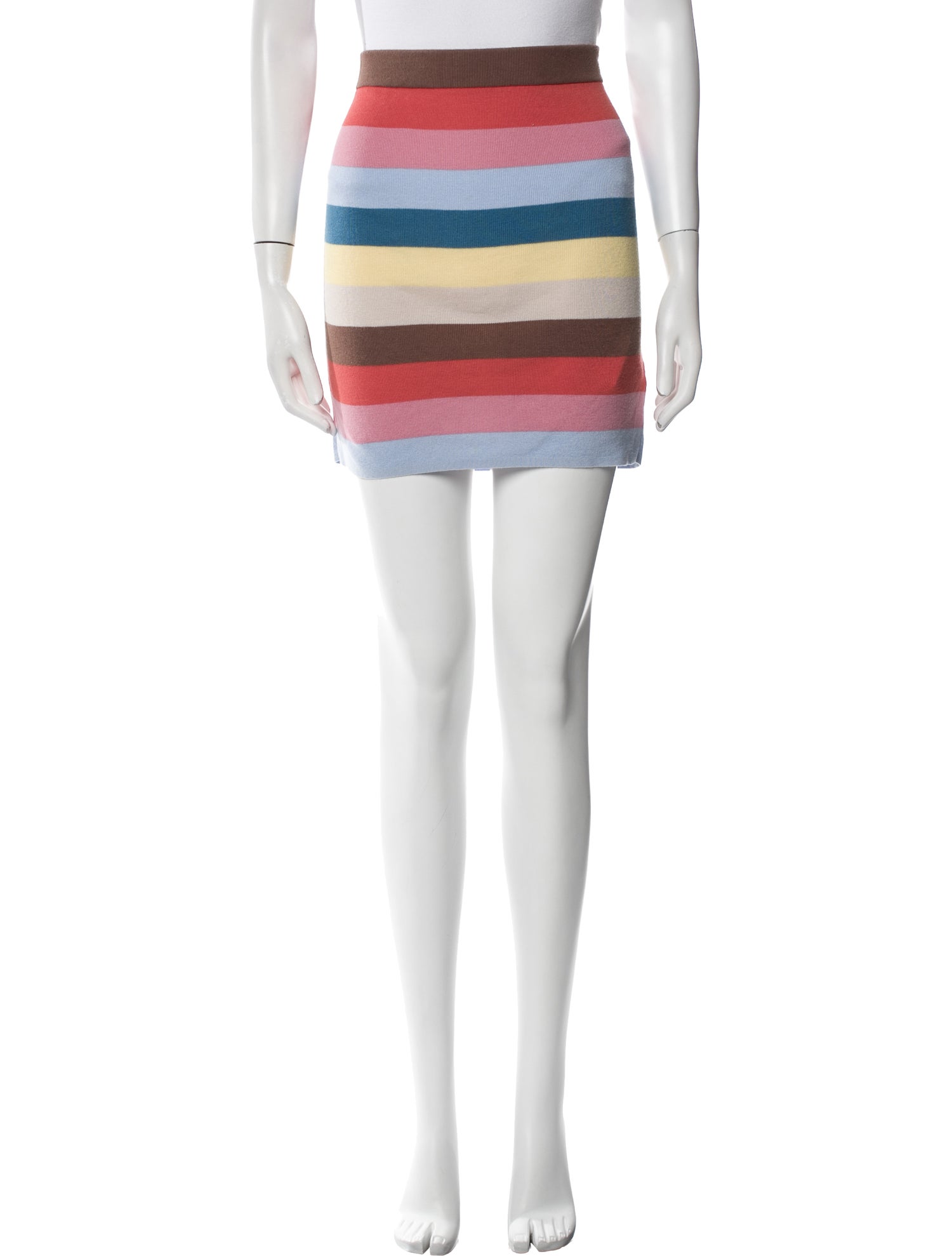 Kule Striped Mini Skirt