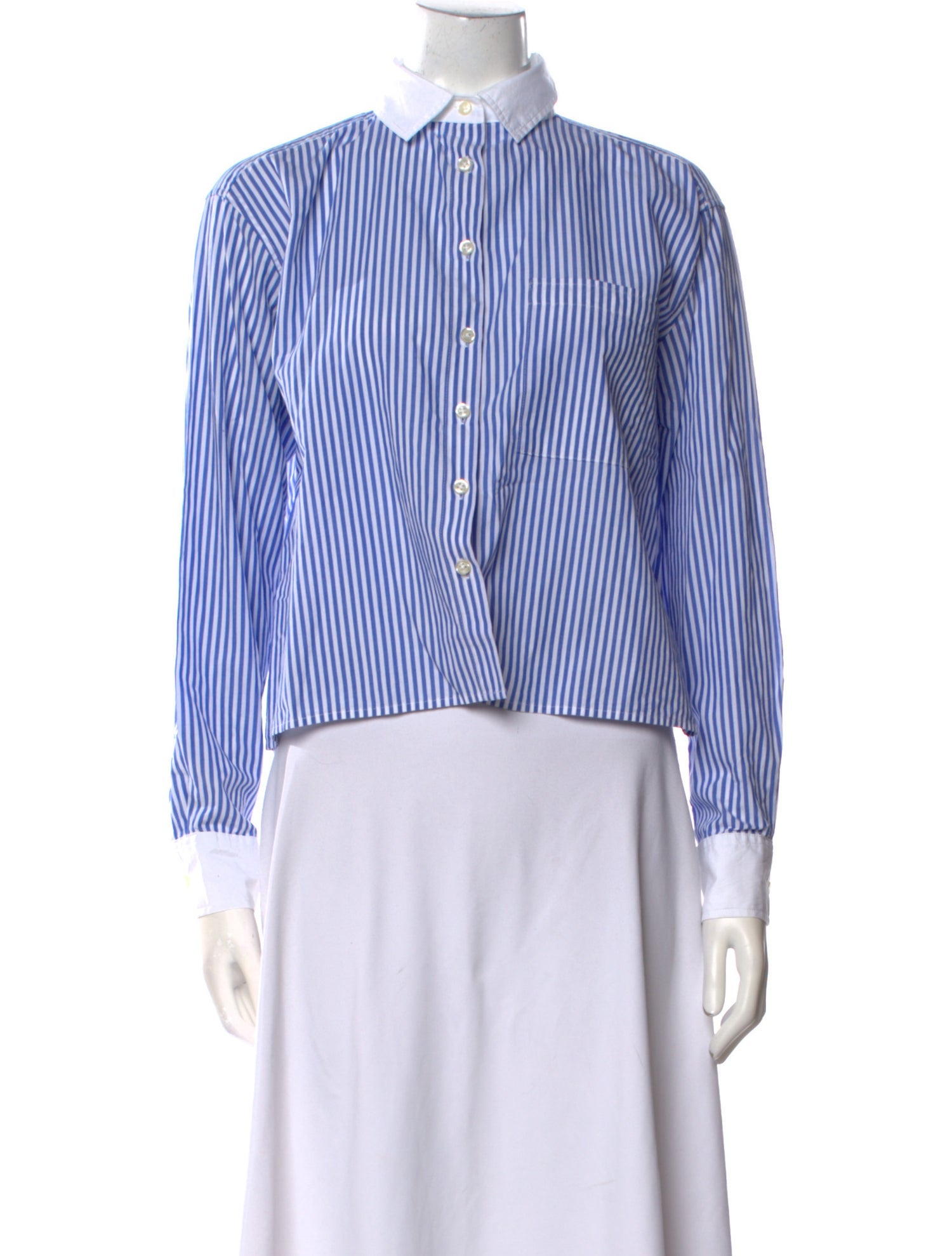 Kule Striped Long Sleeve Button-Up Top
