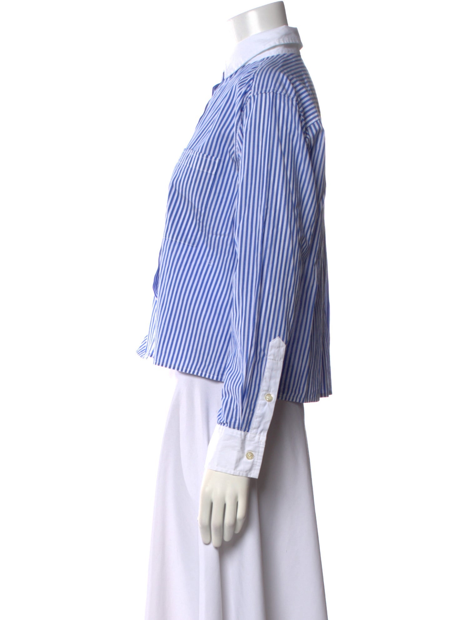 Kule Striped Long Sleeve Button-Up Top