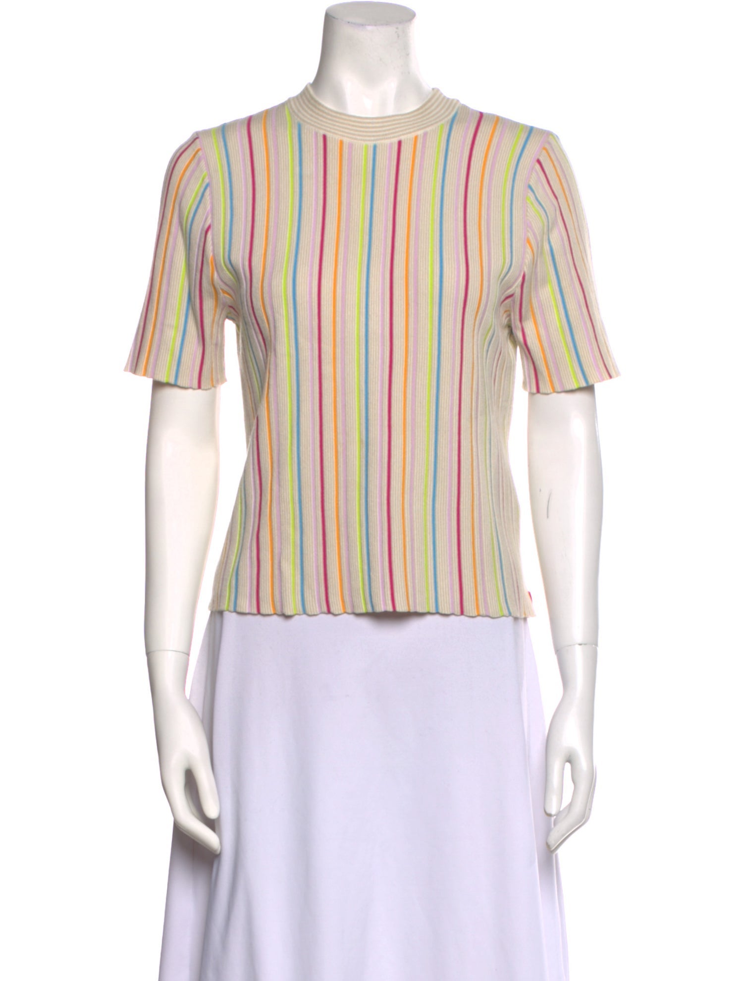 Kule Striped Crew Neck Blouse