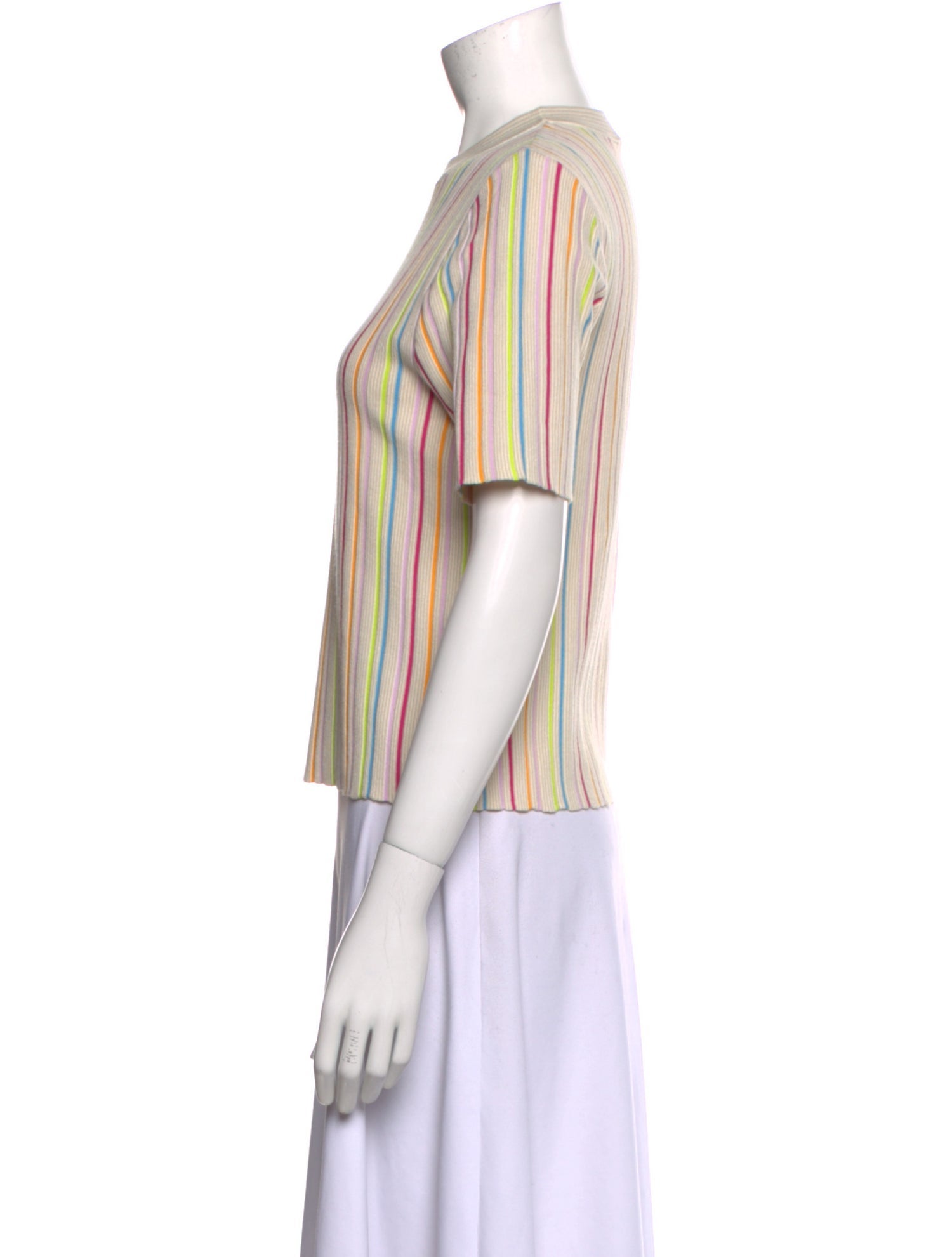 Kule Striped Crew Neck Blouse