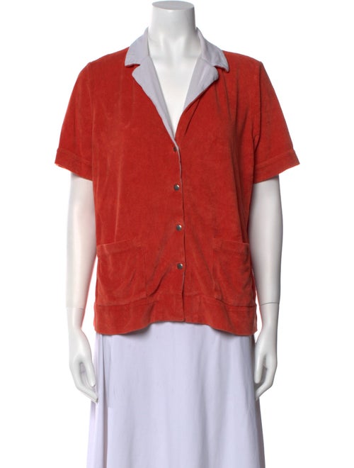 Kule Short Sleeve Button-Up Top