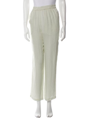 Kule Pants Polka Dot Print Straight Leg S