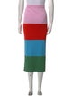 Kule Colorblock Pattern Midi Length Skirt