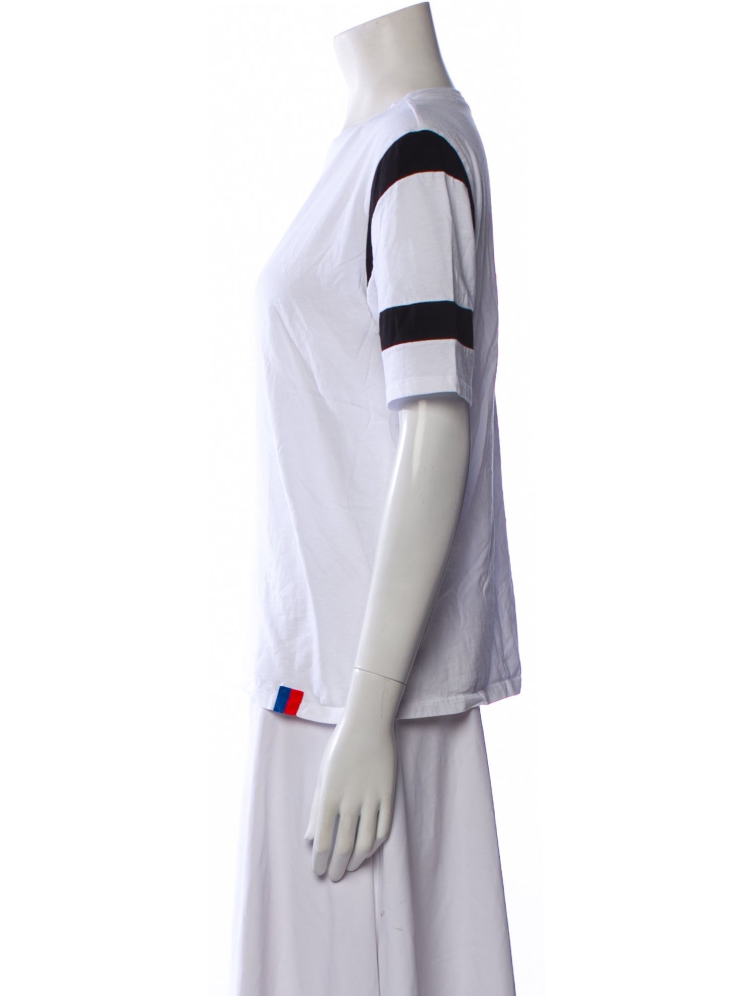 Kule Colorblock Pattern Crew Neck T-Shirt