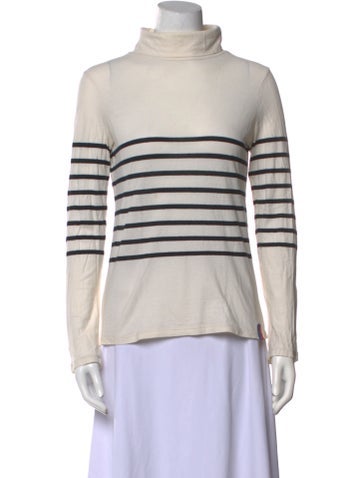 Kule Tops Striped Turtleneck Sweatshirt XS