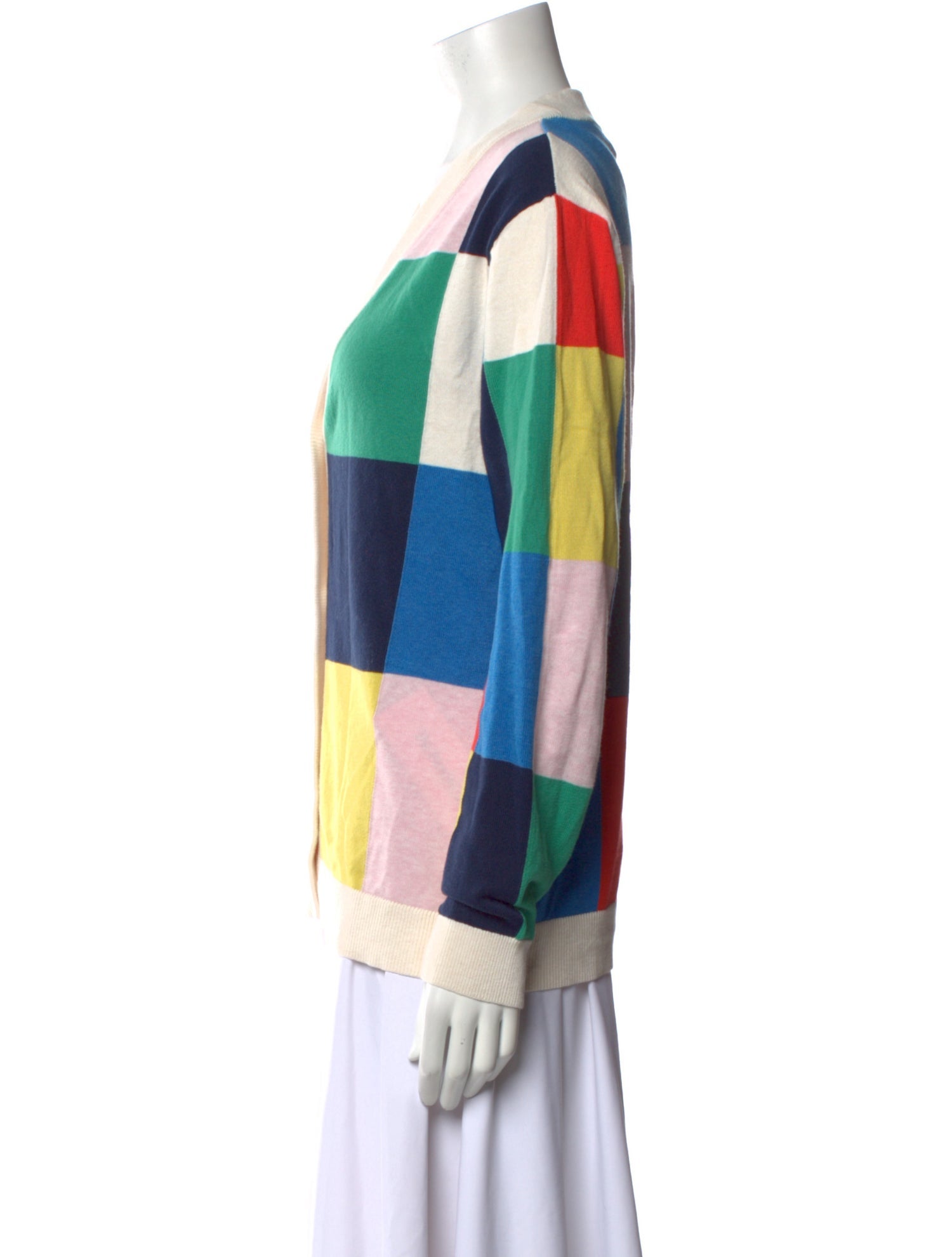 Kule Striped V-Neck Sweater