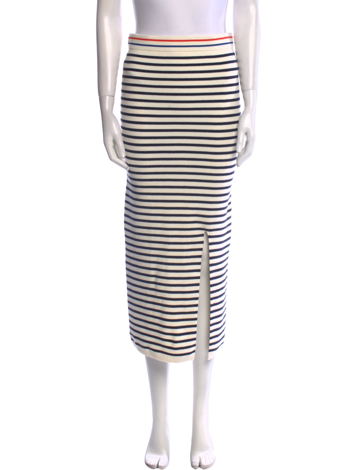 Kule Striped Midi Length Skirt