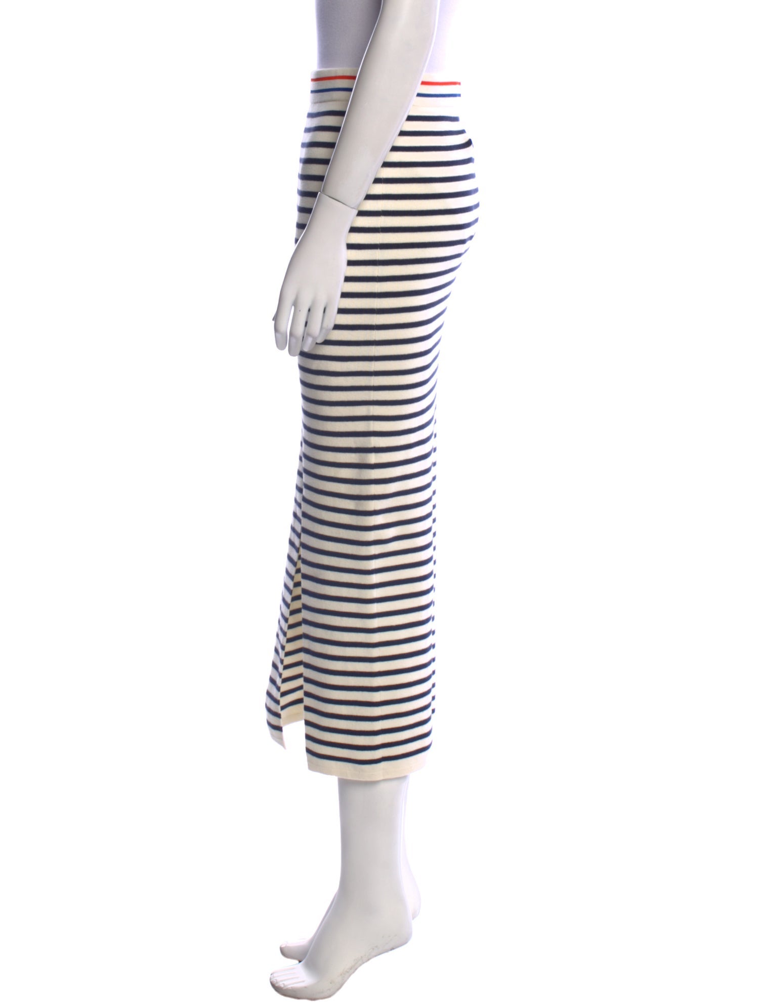 Kule Striped Midi Length Skirt