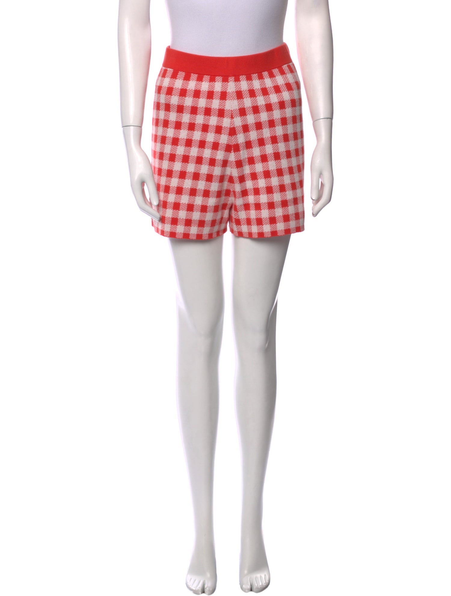 Kule Plaid Print Mini Shorts