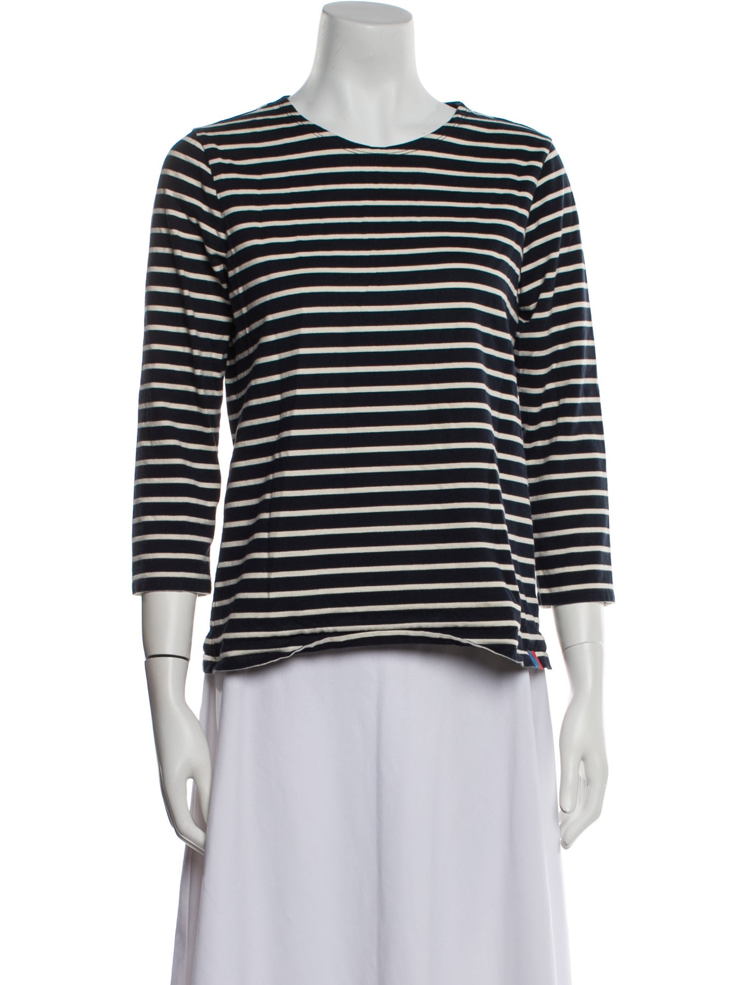 Kule Striped Crew Neck Top