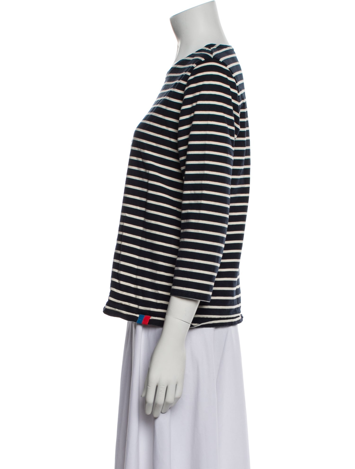 Kule Striped Crew Neck Top