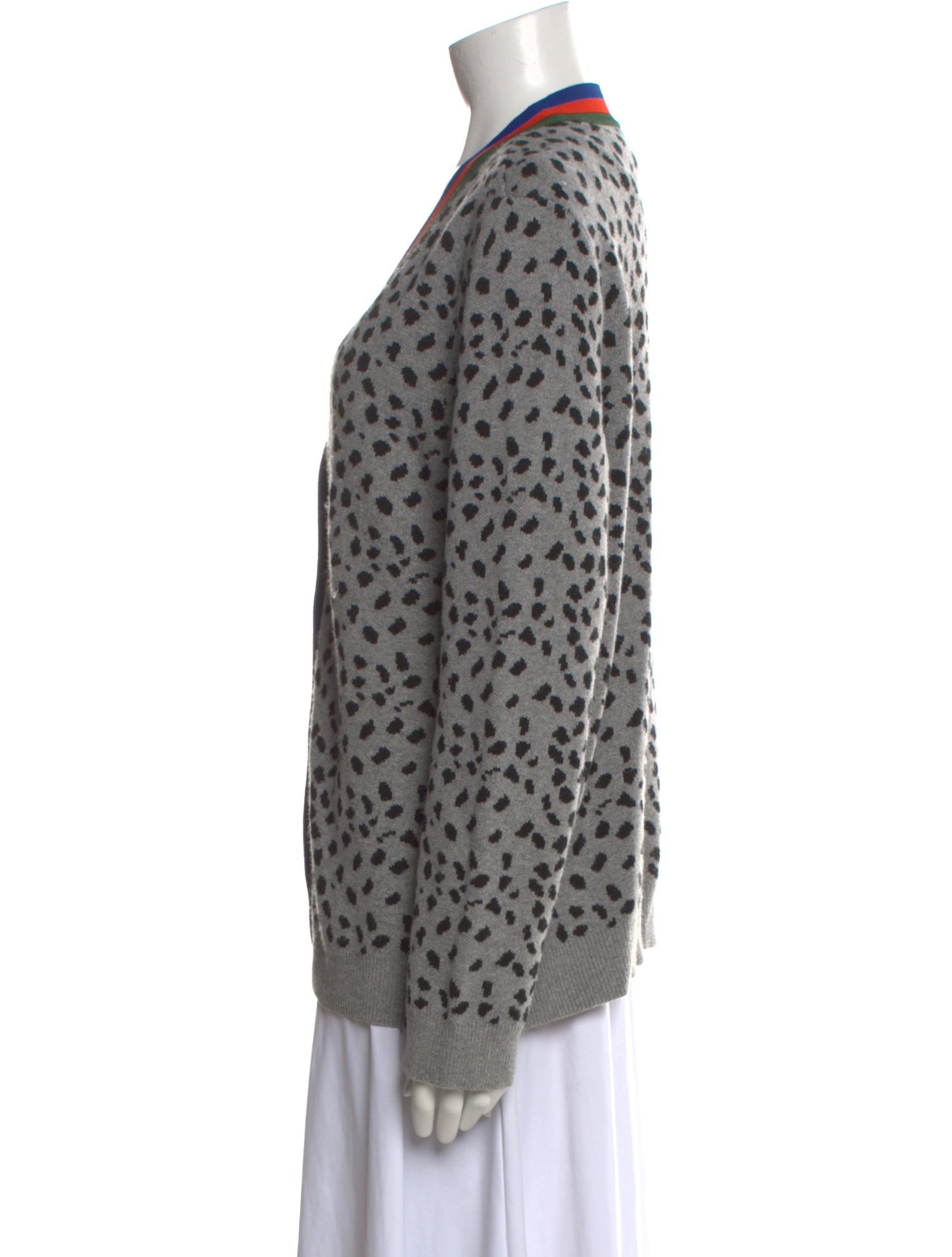 Kule Printed V-Neck Sweater