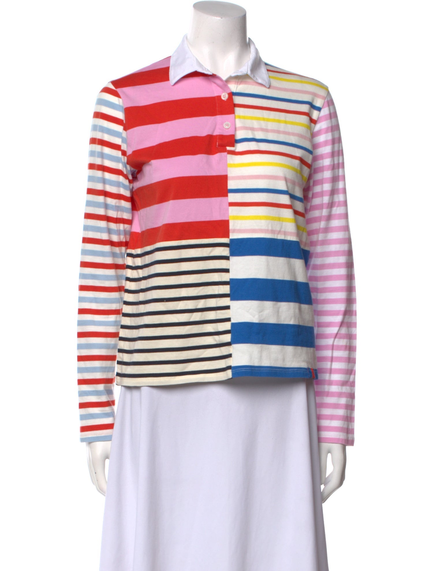 Kule Striped Long Sleeve Button-Up Top