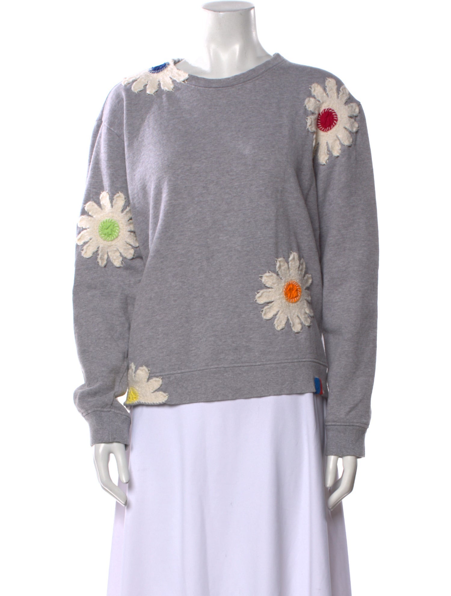 Kule Floral Print Crew Neck Sweater