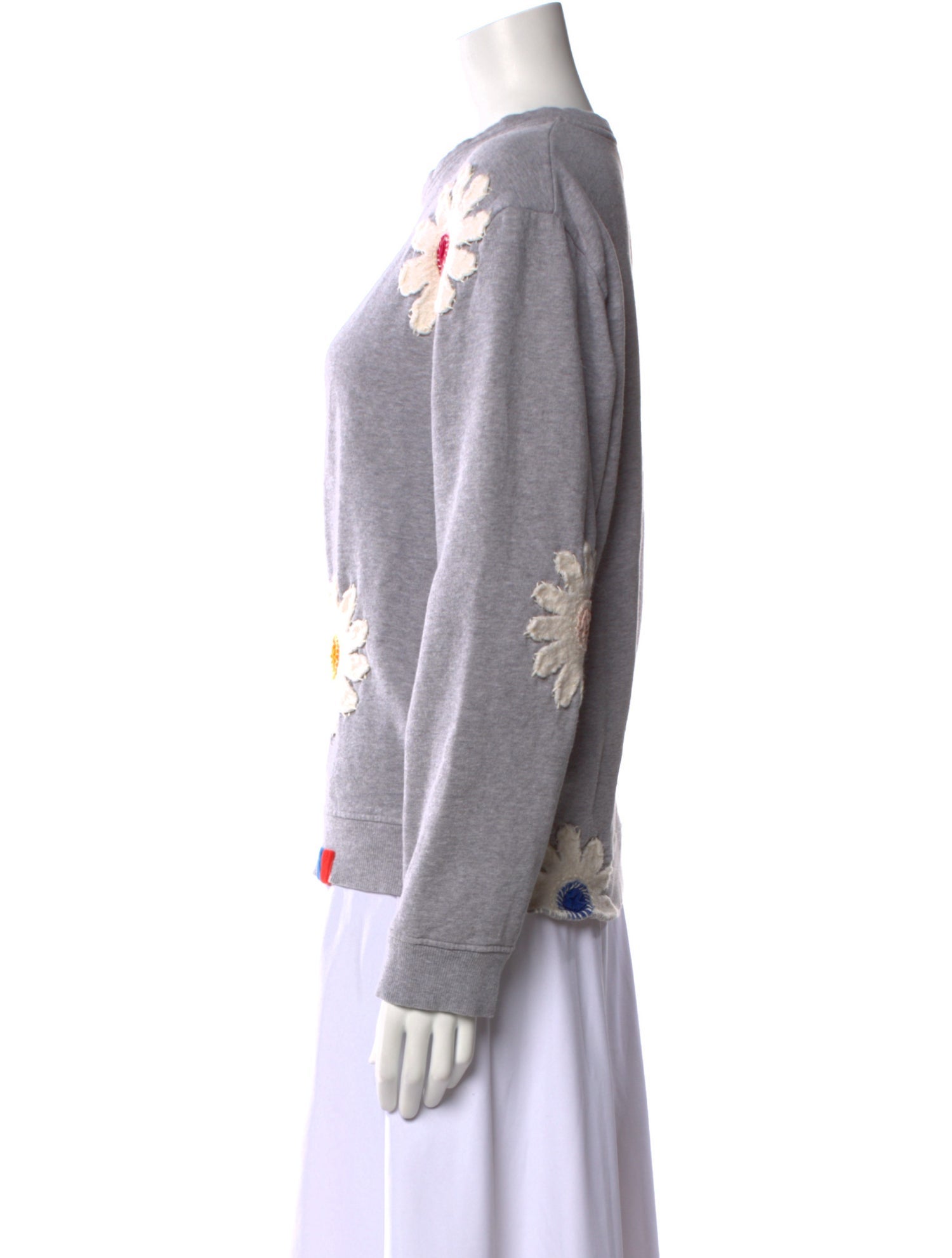Kule Floral Print Crew Neck Sweater