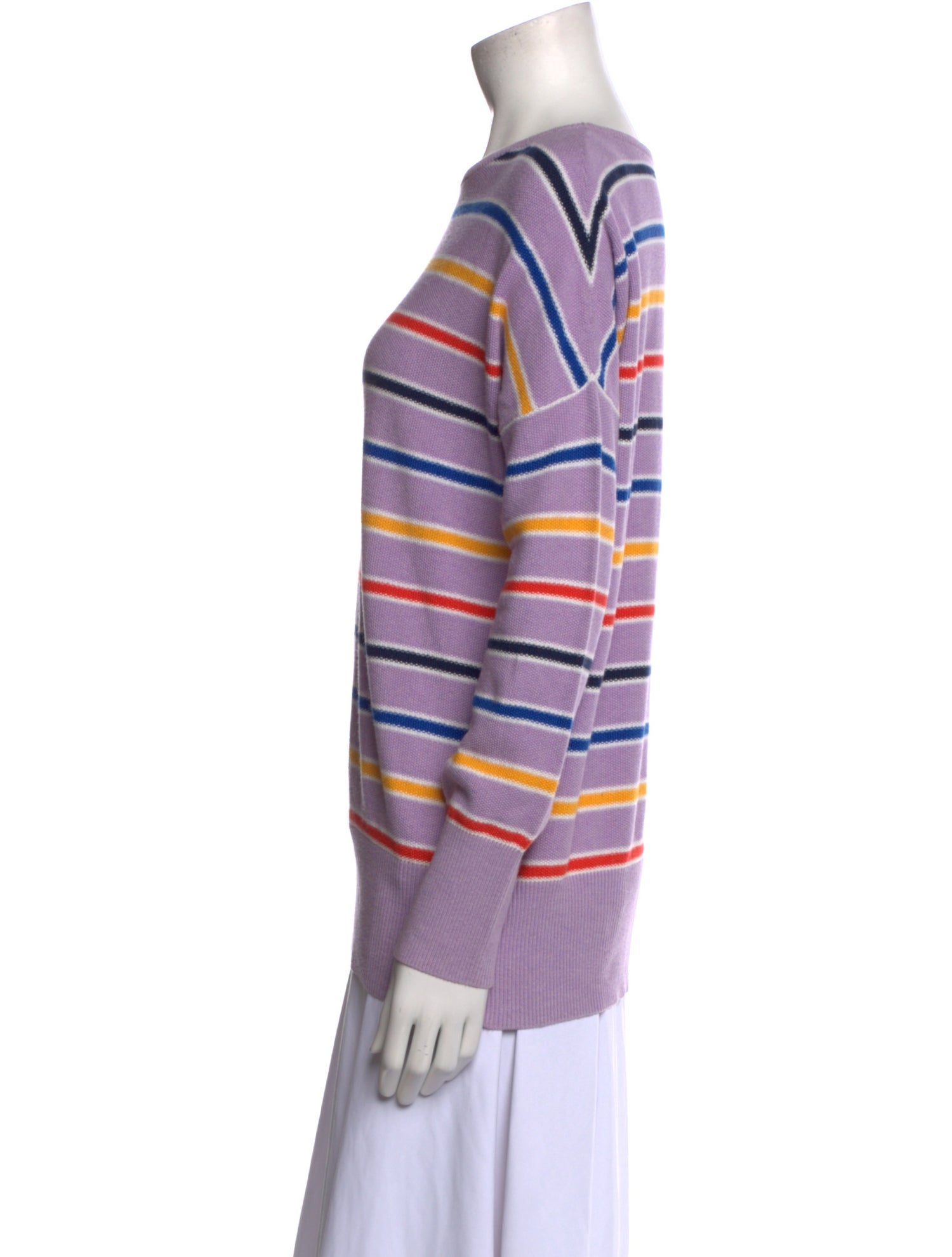 Kule Striped Scoop Neck Sweater