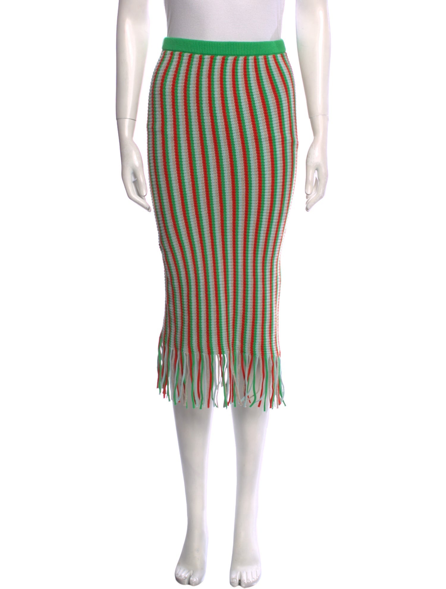 Kule Striped Knee-Length Skirt