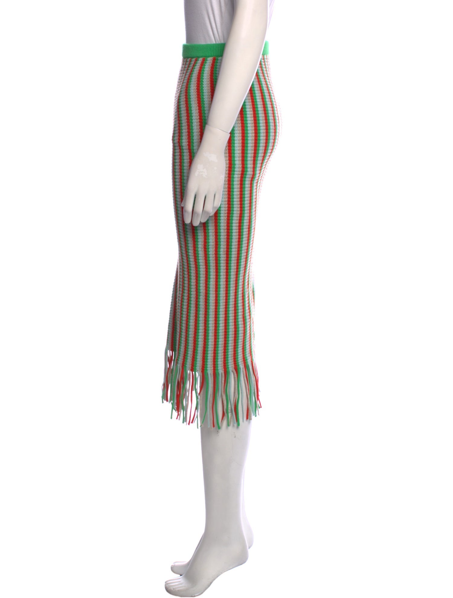 Kule Striped Knee-Length Skirt