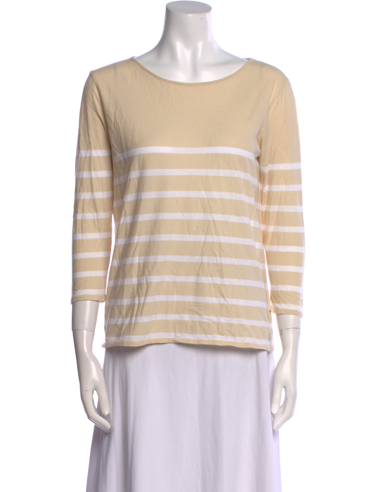 Kule Striped Bateau Neckline Sweatshirt