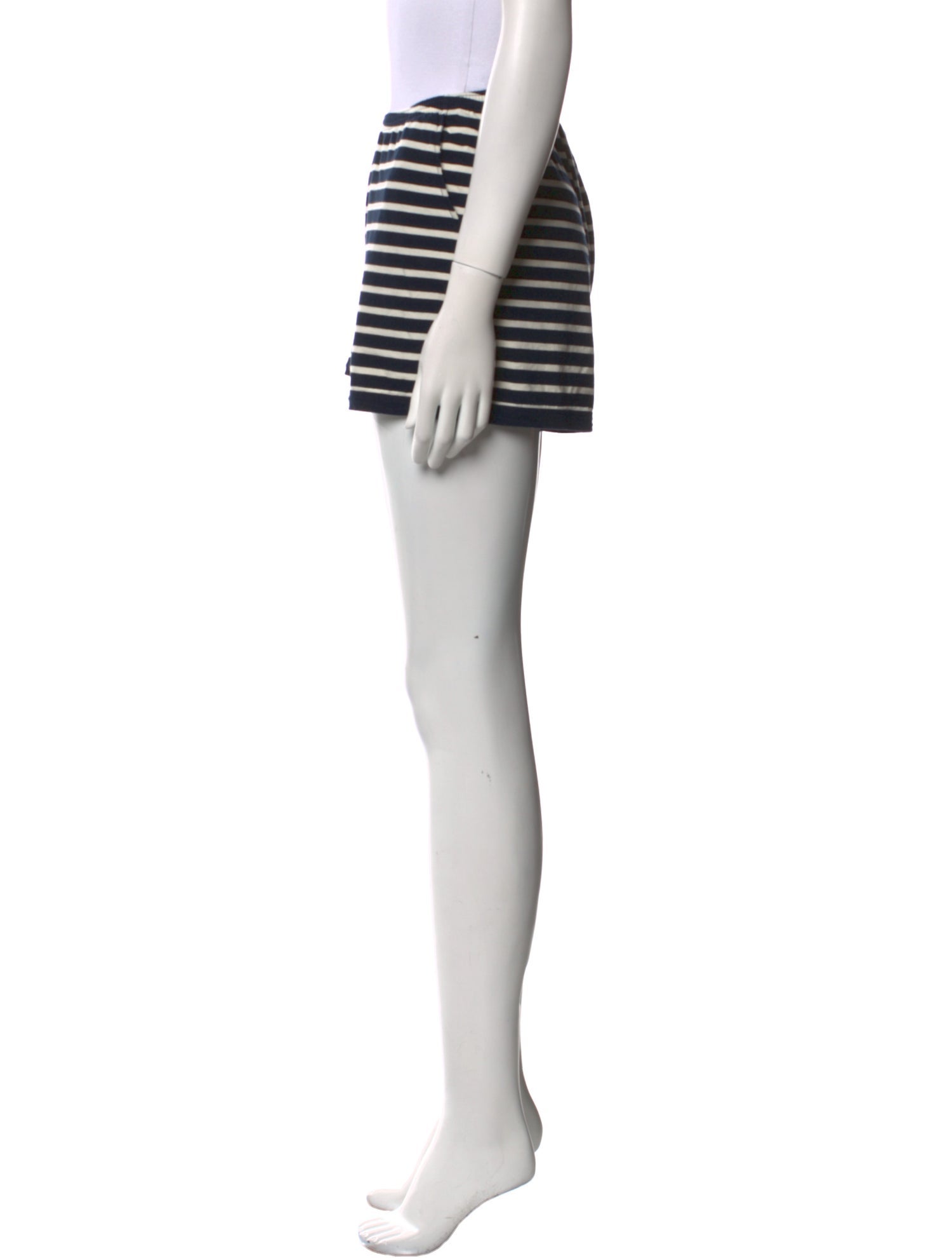 Kule Striped Mini Shorts