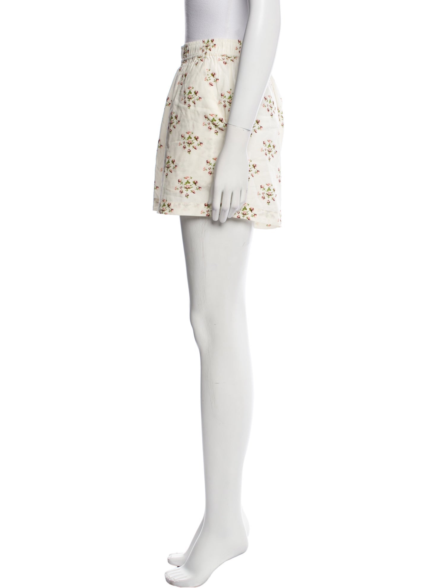 Kule Floral Print Mini Shorts