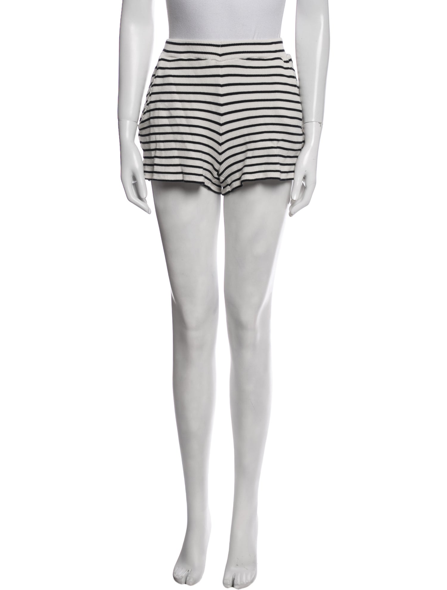 Kule Striped Mini Shorts