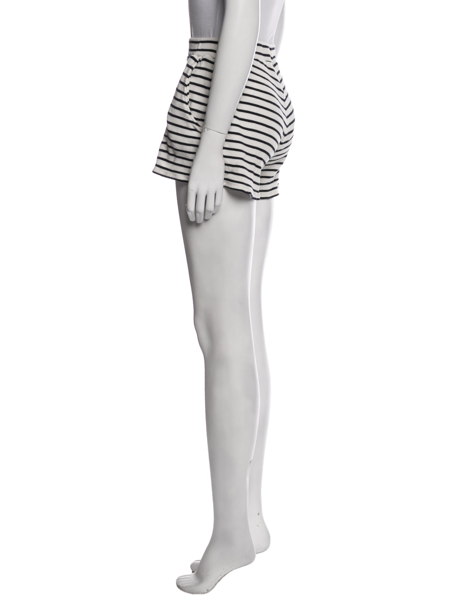 Kule Striped Mini Shorts