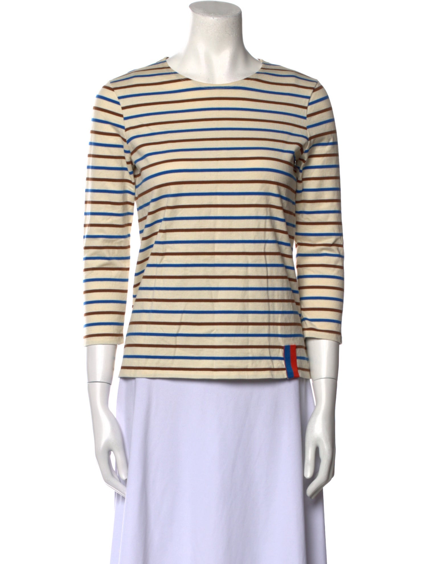 Kule Striped Crew Neck Top