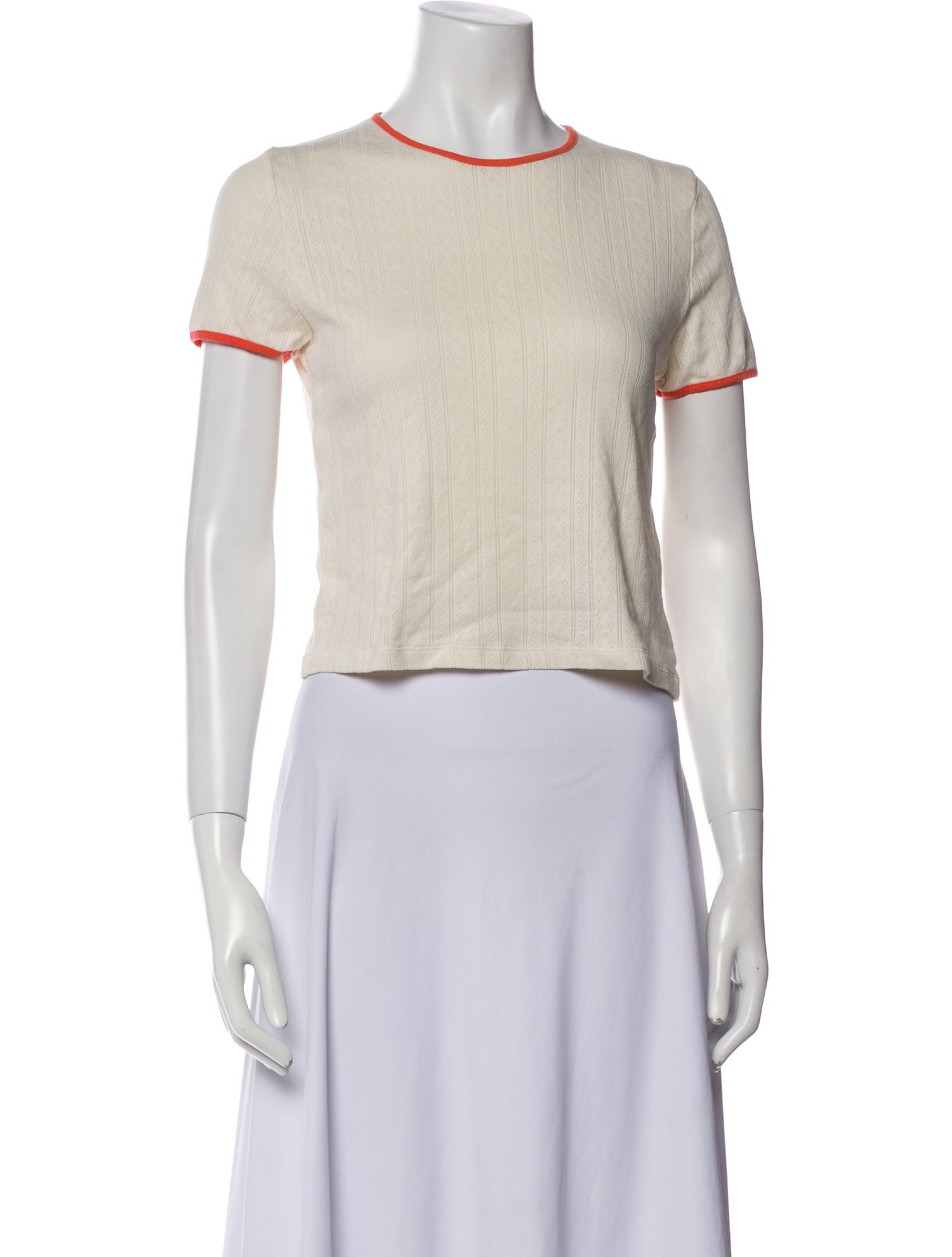 Kule Crew Neck Short Sleeve Crop Top