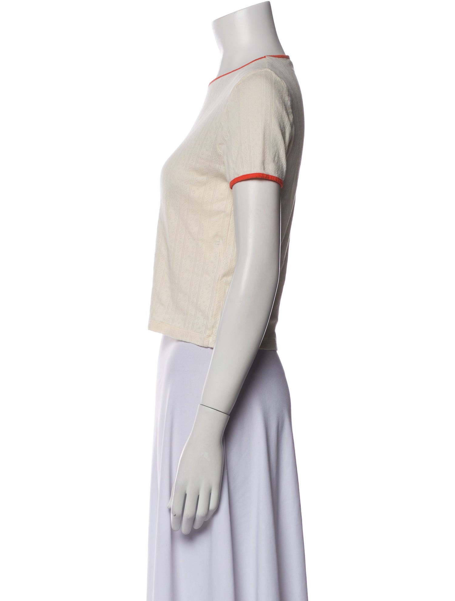 Kule Crew Neck Short Sleeve Crop Top