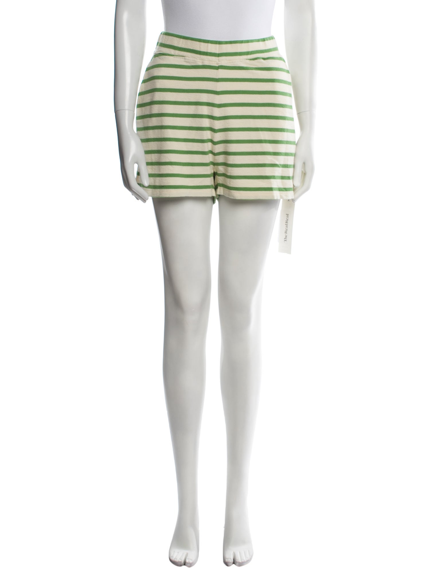 Kule Striped Mini Shorts