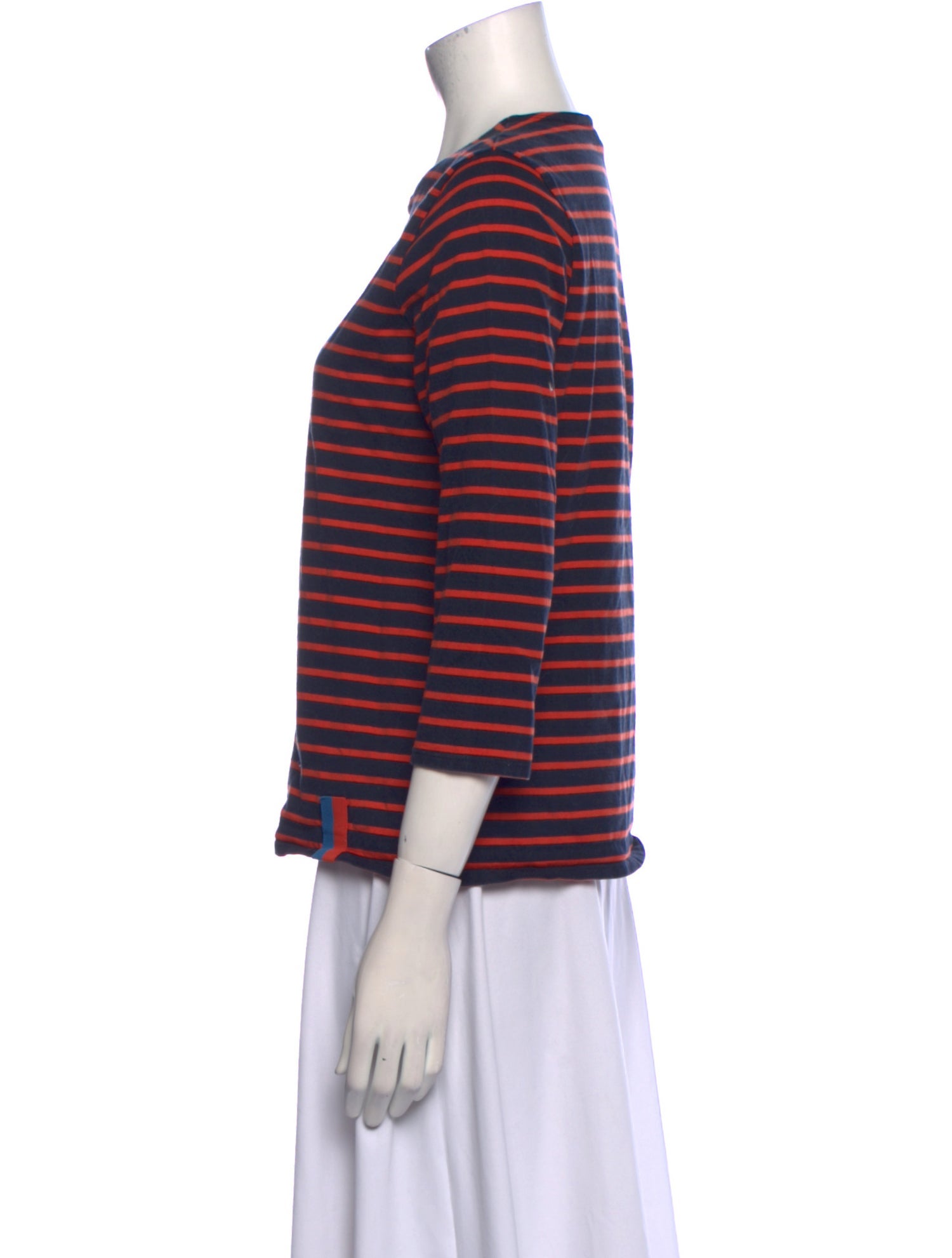 Kule Striped Crew Neck Top
