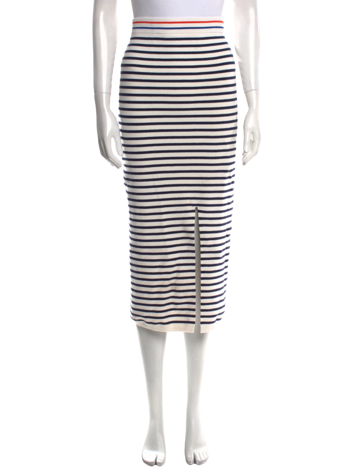 Kule Striped Midi Length Skirt