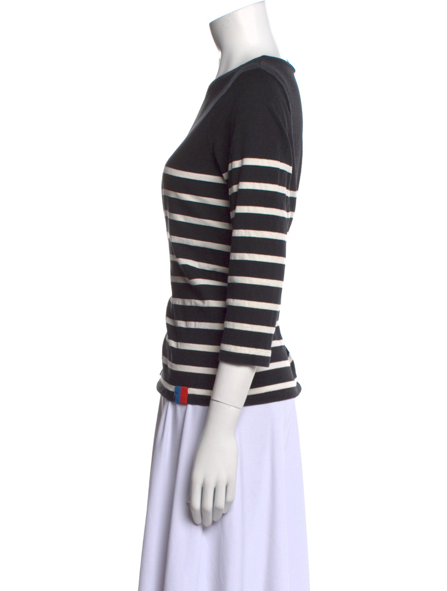 Kule Striped Crew Neck Top