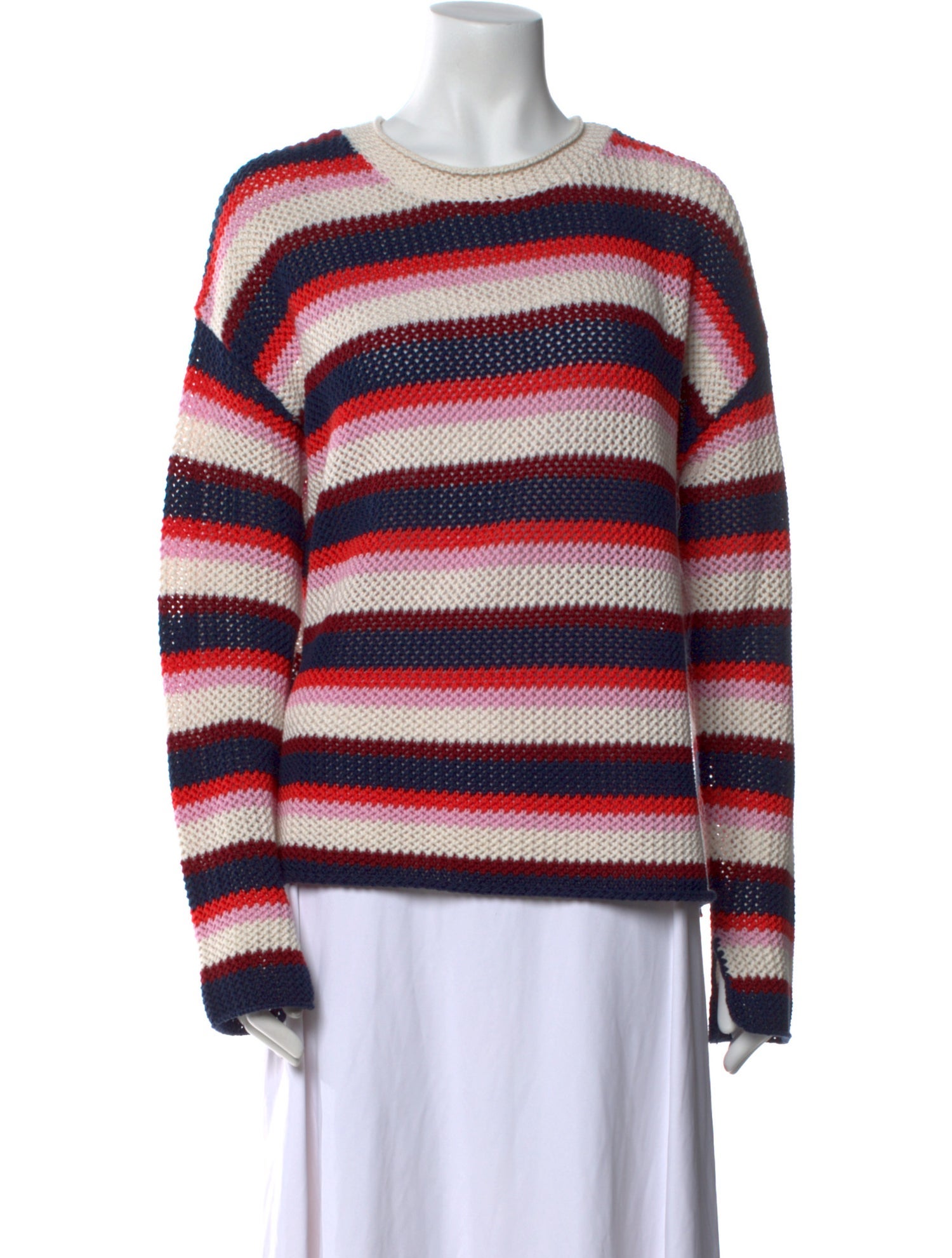Kule Striped Scoop Neck Sweater